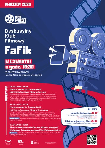 Dyskusyjny Klub Filmowy FAFIK w Cieszynie – Seans z Refleksją