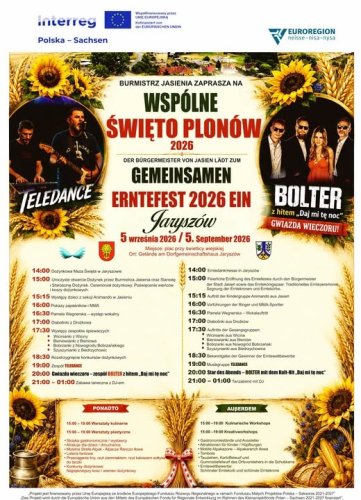 Wspólne Święto Plonów 2026 w Jaryszowie – Program, Koncerty, Gwiazdy Wieczoru, Atrakcje