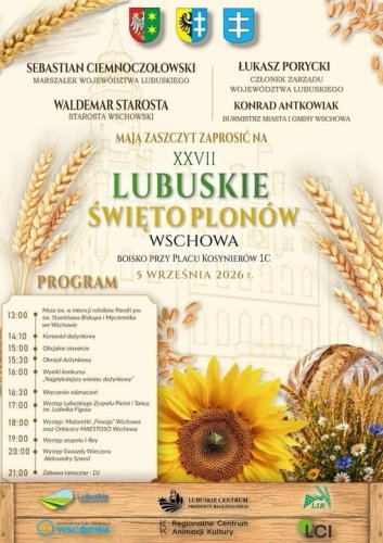 XXVII Lubuskie Święto Plonów Wschowa 2026 – Program, Gwiazdy, Koncerty, Atrakcje