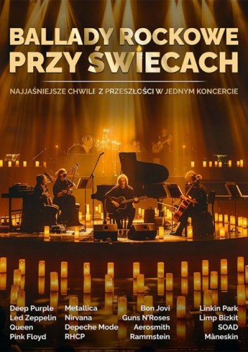 Koncert „Ballady Rockowe przy Świecach” w Zielonej Górze (Filharmonia)