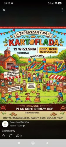 Kartoflada 2026 w Bieniowie – Coroczne Święto Miejscowości