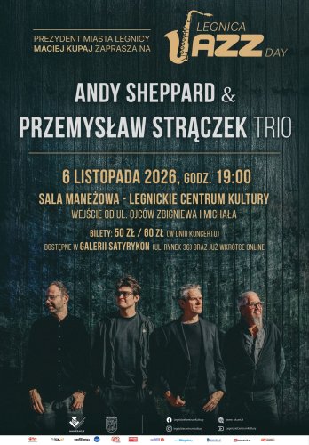 Legnica Jazz Day – Andy Sheppard & Przemysław Strączek Trio