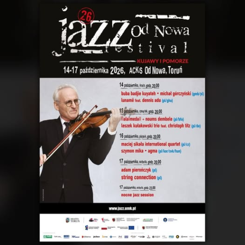 26. JAZZ Od Nowa Festival 2026 w Toruniu