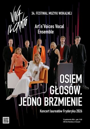 34. Festiwal Viva il canto w Cieszynie – Koncert Art’n’Voices „Osiem głosów, jedno brzmienie”
