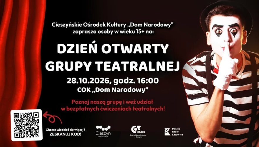 Dzień Otwarty Młodzieżowej Grupy Teatralnej w Cieszynie – COK Dom Narodowy